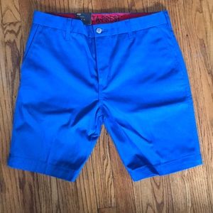 Blue 508 tapered Levi shorts